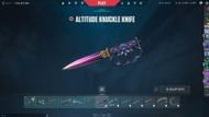 Altitude Knuckle Knife in-game view (Image via Riot Games)